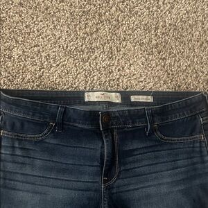 Hollister Women's Deep Indigo Skinny Jeans